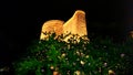 Baku MaidenTower at night Royalty Free Stock Photo