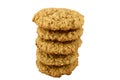 Tower of Oatmeal Cookies Royalty Free Stock Photo