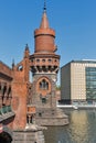 Tower of Oberbaum bridge in Berlin, Germany