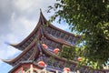 Tower in the old town of Dali China