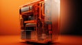 tower orange computer