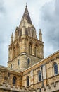 The crossing tower of Christ Church Cathedral. Oxford University. England Royalty Free Stock Photo