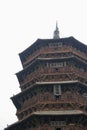 tower (pagoda) at the fogong temple in yingxian (china)