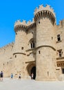 Tower Palace of Grand Masters. Old Town. Rhodes Island. Greece Royalty Free Stock Photo