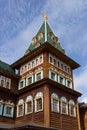 The tower of palace of Tsar Alexei Mikhailovich in the Kolomenskoye Museum Reserve, Moscow city, Russia Royalty Free Stock Photo