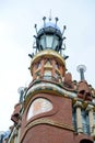 Tower at Palau de la MÃÂºsica Catalana, Barcelona Royalty Free Stock Photo