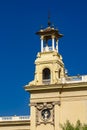 Tower at Palaus d`Alfons XIII i de Victoria Eugenia in Barcelona, Spain