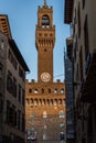 Tower Of Palazzo Vecchio in Florence, Italy Royalty Free Stock Photo