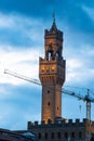 The Tower of Pallazo Vecchio , Florence, Italy Royalty Free Stock Photo