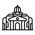 Tower parliament icon, outline style Royalty Free Stock Photo