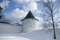 Tower of Pechorsky monastery Royalty Free Stock Photo