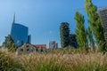 Tower in Piazza Gae Aulenti in Milan Royalty Free Stock Photo