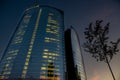 Tower in Piazza Gae Aulenti in Milan Royalty Free Stock Photo