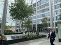 Tower Place modern offices in London with its glass atrium made by Foster and Partners Architects