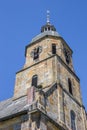 Tower of the Reformed Protestant church of Bad Bentheim Royalty Free Stock Photo