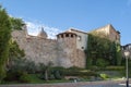 Tower and remains of the medieval wall of the city of Salamanca, Spain Royalty Free Stock Photo