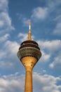 Tower Rheinturm in Dusseldorf Royalty Free Stock Photo