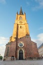 Tower of Riddarholmen Church, Riddarholmshamnen island, old city, Gamla stan, Stockholm, Sweden Royalty Free Stock Photo