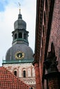 tower of Riga Cathedral (Rigas Doms) Royalty Free Stock Photo