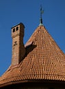 Tower roof of the Trakai Castle near Vilnius Royalty Free Stock Photo