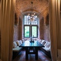 Tower room in Burgundian tower of Duurstede castle in Wijk bij D