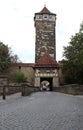 Tower in Rothenburg ob der Tauber in Germany