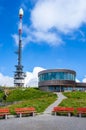 Tower and round restaurant on the top of Hohen Kasten