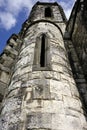 The ruins of Dunlewey Church, located in Poisoned Glen, County Donegal, Ireland