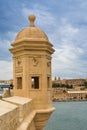 Tower in Safe Heaven Garden of Senglea in Malta Royalty Free Stock Photo