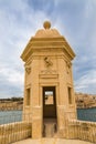 Tower in Safe Heaven Garden of Senglea in Malta Royalty Free Stock Photo