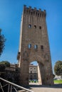 Tower of San Niccolo a gate built on 1324 as a defense tower located in Piazza Poggi in Florence