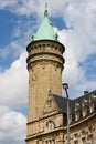 Tower of the savings bank in Luxembourg