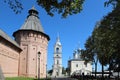 The tower of Saviour Monastery of St. Euthymius in Suzdal, Russia Royalty Free Stock Photo