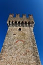 Tower of scaliger castle in Sirmione, Italy Royalty Free Stock Photo