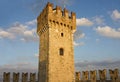 The Tower of Scaliger Fortress in Sirmione Royalty Free Stock Photo