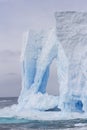 Tower sculpture in iceberg