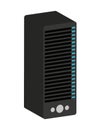 tower server computer isolated icon design