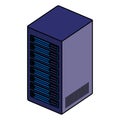 tower server isometric icon Royalty Free Stock Photo