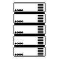 Tower server isometric icon Royalty Free Stock Photo