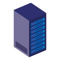 Tower server isometric icon Royalty Free Stock Photo