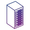 tower server isometric icon Royalty Free Stock Photo