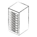 tower server isometric icon Royalty Free Stock Photo