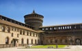Tower of the Sforzesco Castle in Milan