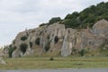 tower-shaped Mesozoic rocks made of coralline limestone