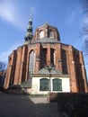 The backside of St. Peters Church in Riga.