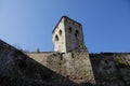 Tower in Sighisoara Old Town or Citadel fortress Royalty Free Stock Photo