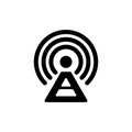 Tower signal icon flat vector template design trendy Royalty Free Stock Photo