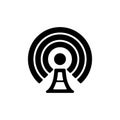 Tower signal icon flat vector template design trendy Royalty Free Stock Photo