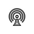 Tower signal icon flat vector template design trendy Royalty Free Stock Photo