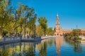 Tower at Spain Square, Plaza de Espana, in Sevilla